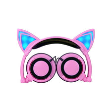 Cat Ear Foldable Wired Over Ear Kids Headphones