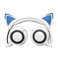 Cat Ear Foldable Wired Over Ear Kids Headphones