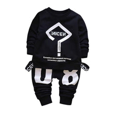 Boy & Girl Outfits Letter Printing T-shirt Tops+Pants Clothes Set