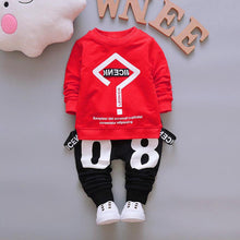 Boy & Girl Outfits Letter Printing T-shirt Tops+Pants Clothes Set
