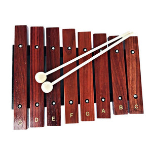 Kids Natural Wooden 8 Wide Note Tone Xylophone Percussion Musical Instrument