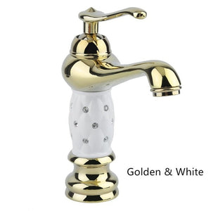 Bathroom Diamond Crystal Body Basin Faucet