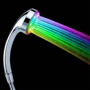 Color Changing Handheld Water-saving Colorful LED Shower Head Faucet