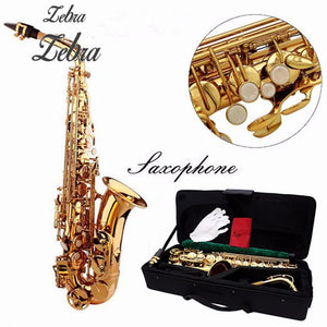 Paint Gold Alto Eb Golden Saxophone Sax With Case