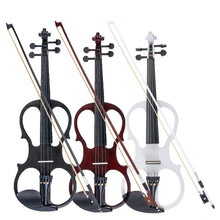 Load image into Gallery viewer, 4/4 Electric Acoustic Violin Basswood Fiddle with Violin Case Cover