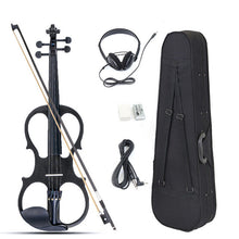 Load image into Gallery viewer, 4/4 Electric Acoustic Violin Basswood Fiddle with Violin Case Cover