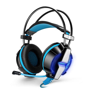 Headset In-line Control Bass Noise Cancelling LED Light Gaming Headphone