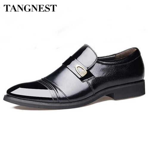 Men Oxfords Fashion Pointed Toe Business Flats Shoes