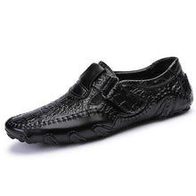 Men Genuine Leather Flats Casual Boat Shoes