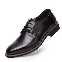 Men Fashion Split Leather Men Business Flats Casual Shoes