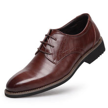 Men Fashion Split Leather Men Business Flats Casual Shoes