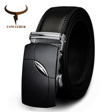 Men automatic alloy buckle black brown color Belts