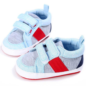 Boy & Girl Stripes Anti-Slip Sneakers Soft Bottom Shoes