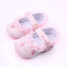 Boy & Girl Lace Flower Embroidery Floor Shoes