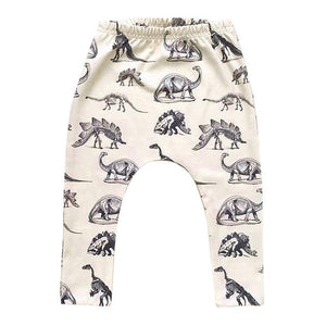 Boy Dinosaurs Printed Elasticity Long Pants