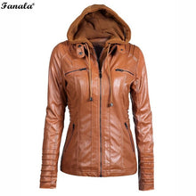 Women Leather Jacket Autumn Winter Coat