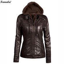 Women Leather Jacket Autumn Winter Coat