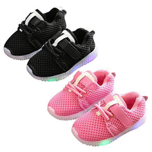 Children Luminous Flash Breathable Mesh LED Light Casual Shoes