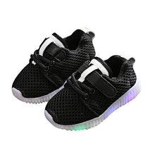 Children Luminous Flash Breathable Mesh LED Light Casual Shoes