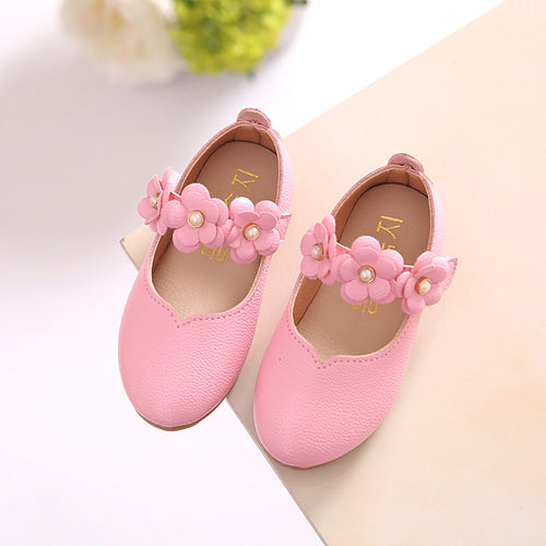 Girl Flower Kid Shoes Solid All Match Casual Shoes