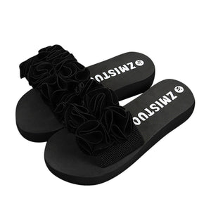 Women Indoor Outdoor Flower Summer Sandals Slipper