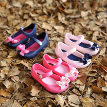 Girls Baby Kids Detailed Jelly Bowknot fish mouth sandals