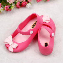 Girls Baby Kids Detailed Jelly Bowknot fish mouth sandals