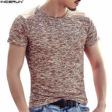 Men Blue Red Black Green Compression Short Sleeve T Shirts