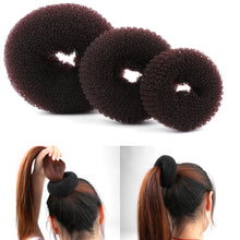 Women 1PC Fashion Women Lady Magic Shaper Donut Hair Ring