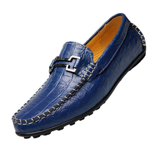 Men Big Size new men's Genuine Leather Flats