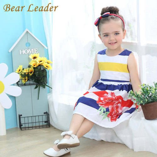 Girl Dress Rose Floral Clothes