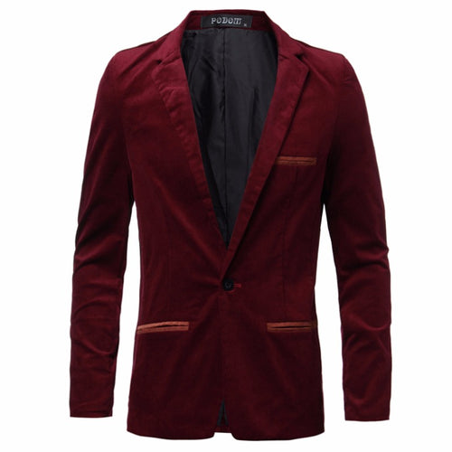 Mens Blazers Slim Fit Suit Jacket Blazers