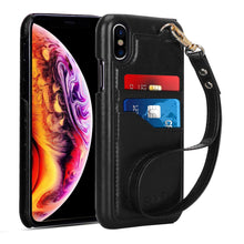 FYY Case for iPhone Xs Max (6.5") 2018,Slim, Elegant PU Leather Case Design with Card Slots and Detachable Hand Strap for iPhone Xs Max (6.5") 2018