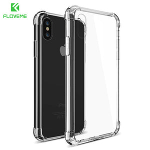 FLOVEME For iPhone X XS Max Case For iPhone 7 8 Plus Shockproof Soft Silicone Phone Case For iPhone XS XR 8 7 Cover Coque Funda